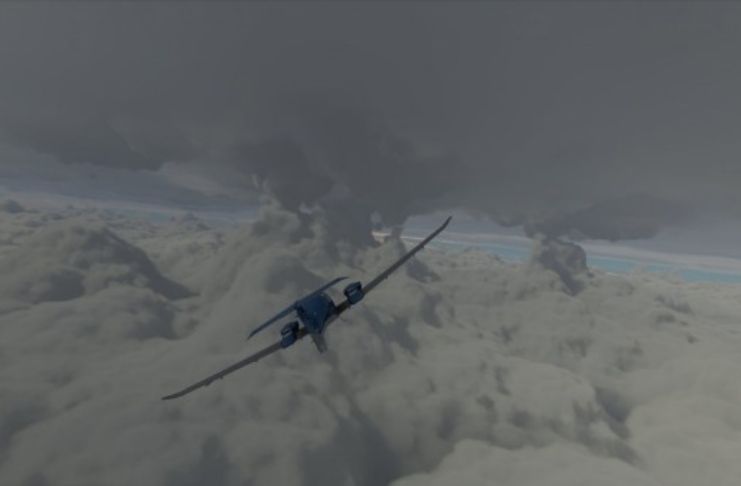 Furacão Laura é visto em jogo de simulação aérea