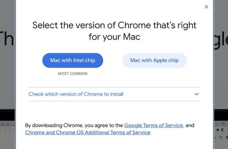 Mac Silicon recebe versão especial do Google Chrome