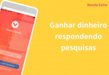 Voceopina, renda extra em casa, respondendo pesquisas